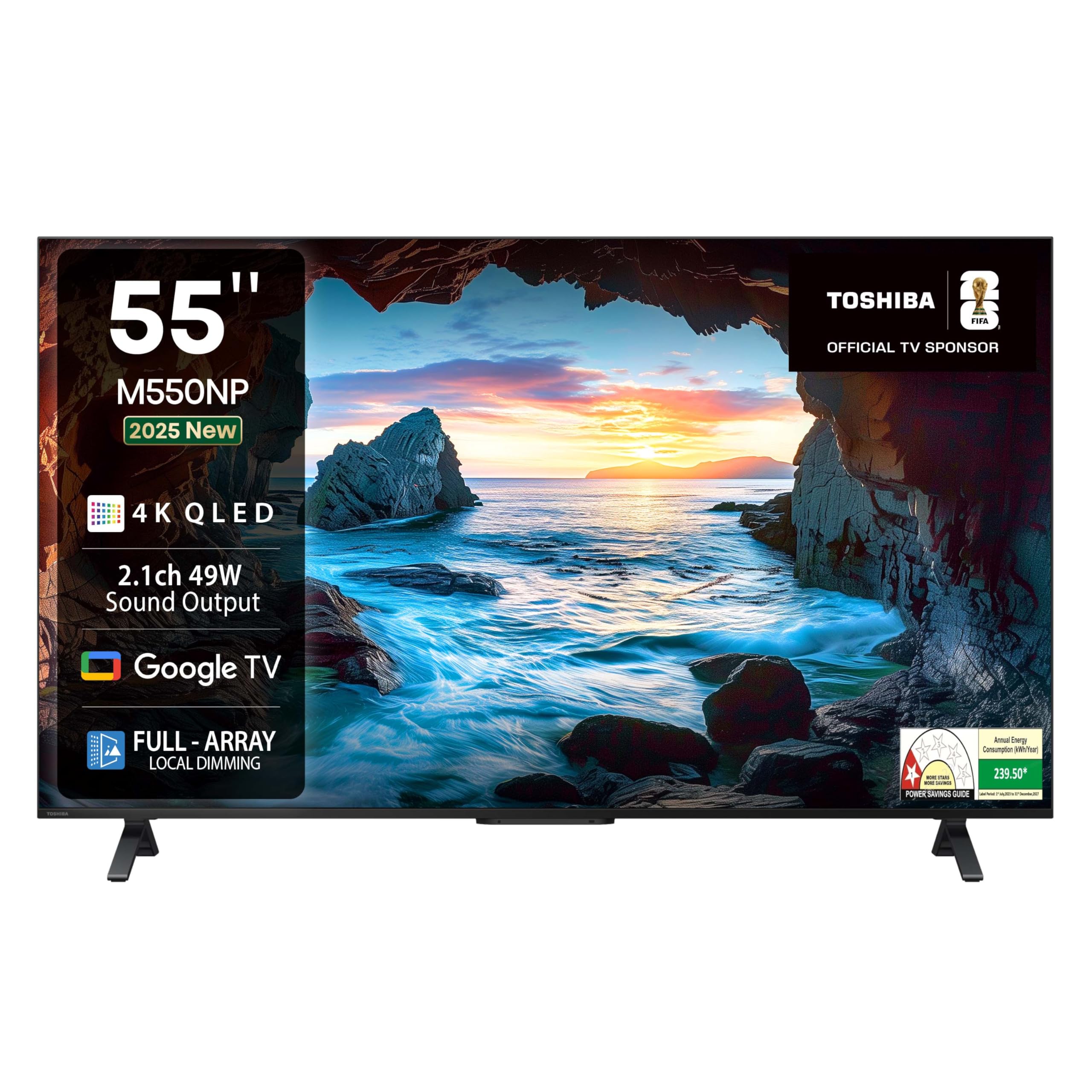 TOSHIBA 139 cm (55 inches) M550NP Series 4K Ultra HD Smart QLED