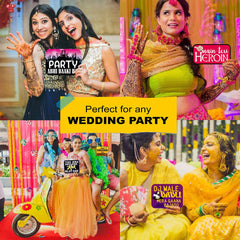 SYGA Set of 16 Wedding Ceremony Party Props,Pre Wedding Party Props, Suitable Props for Wedding Theme Party Photo Booth Props