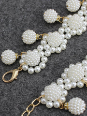 SYGA Pearl Waist Chain Belt Adjustable Decorative Belt Hollowed Tassel Waist Belts Suitable Size for Waist 26-36