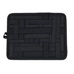 SYGA Cable Organizer Board, Criss-Crossing Grid Travel Gadgets Management Case for Hard Drive/Power Bank/Charging Cords