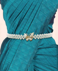 SYGA Pearl Adjustable Waist Belt with Hollowed Tassel Detail, Suitable Size for Waist 24-36 INCH (EL95-19)
