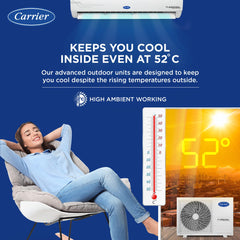 Carrier 1.5 Ton 5 Star AI Flexicool Inverter Split AC (Copper, Convertible 6-in-1 Cooling,Dual Filtration with HD & PM 2.5 Filter, Auto Cleanser, ESTER Exi, CAI18ES5R34F0,White)