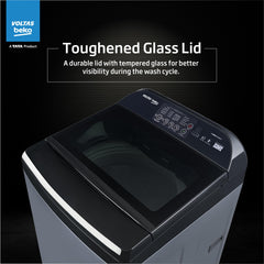 Voltas Beko, A Tata Product 10 Kg 5 Star Fully-Automatic Top Loading Washing Machine (WTL1006UEA/OBS1060, Grey, Double Waterfall Technology)