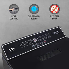 VW V8 TurboWash 8 Kg 5 Star Fully-Automatic Top Loading Washing Machine (Grey)
