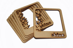 SYGA Shine Letter with Stars Scrapbook Decorative Wood Craft Items