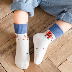 MOMISY 5 Pairs Baby Girl Boys Tube ankle Socks for Baby Girl BoysToddlers Infant kids (Cosmic Monster, 1 year to 3 year)
