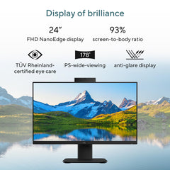 ASUS V440 13th Gen,Intel Core i3-1315U,23.8" FHD,100Hz, All in One PC(8GB RAM/512GB SSD/Windows 11/Office 24/Retractable Camera/with Wireless Keyboard & Mouse/M365 Basic (1Year)*) V440VAB-KBPC004WS