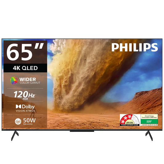 Philips 165 cm (65 inches) 8300 Series 4K Ultra HD Smart QLED Google TV 65PQT8300/94