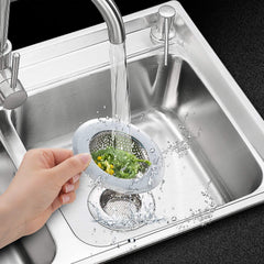 SYGA 2 Pieces Heavy Duty Stainless Steel Large and Medium Kitchen Sink Strainer Plug, Filter Stopper Mesh Jali Long Hair Food Blockages Cleaning Tool for Bathroom Kitchen Sink_11.3 cm & 9.0 cm