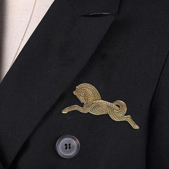 SYGA Brooch Pin Fashion Electroplated Alloy Jewellery Pin Vintage Clothing Accessories Decoration Horse Style Brooches For Men's & Women- S240