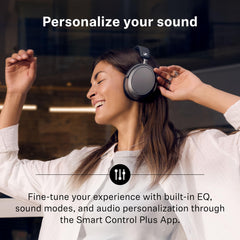 Sennheiser Momentum 4 Wireless Over Ear Headphones, German Design, ANC, 60h Battery, Customizable Sound, 4 Digital Mics for Crystal-Clear Calls, Multipoint Connectivity, 2 Yr Warranty, Black-Copper