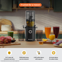 Atomberg Althea Cold Press Juicer | High Nutrition | Easy Assembly & Cleaning | Intelligent Auto Reverse | Advanced Safety Features | Ideal for Fruit, Veggie Juices & Nut Milks