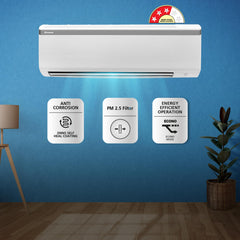 Daikin 0.8 Ton 3 Star, Fixed Speed Split AC (Copper, PM 2.5 Filter, 2022 Model, FTL28U, White)