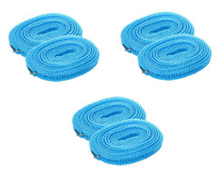 SYGA Set of 6 Clothes Lines Windproof Laundry Line for Outdoor Indoor Home Laundry Drying Rope 5 Meter, Pack of 6 (Each Cloth String is 5 Meter Long)(Random Color)