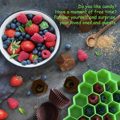 SYGA Soft Honeycomb Ice Cube Trays Silicone Ice Mould (Random Color)