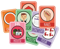 syga English Essential Flash Cards 100 Cards for Kids Child to Learn English Cards- Multi Color