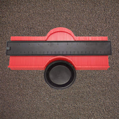 SYGA 25cm Long with Magnet Contour Irregular Profile Gauge Duplicator Tiling Laminate Tiles Edge Shaping Wood Measure Ruler for Professional Precise Measurement