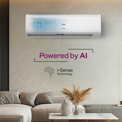 Godrej 2 Ton 3 Star, 5 Years Comprehensive Warranty, 5-In-1 Convertible Cooling, Heavy Duty Cooling At 52°C, Self Clean, Inverter Split AC (Copper, I-Sense Technology, AC 2T EI 24IINV3R32 WWR, White)
