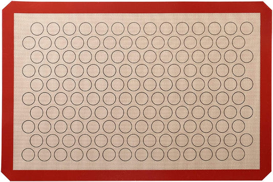SYGA 1 Pieces Reusable Silicone Non-Stick Cookies Baking Mats for Moulds and Rolls, for Making Bread, Cakes, Macaroni, Buns and Loaves(Beige)