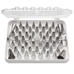 SYGA Cake Decoration Tips Set - 54 Pcs Professional Stainless Steel Piping/Dispenser Nozzle Kit,for Cakes Cupcakes Cookies Pastry