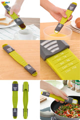 SYGA Measuring Spoon for Measuring Dry Ingredients,Creative Double End Adjustable Scale Eight Stalls Metric Spoon