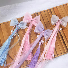 SYGA 4 Pairs Baby Hair Pin For Girl Wig Claw Clips Hair Accessory For All Type of Infant Toddler Baby Hairs Bow Pattern - Set of 4 (Color & Design May Vary), Multicolour
