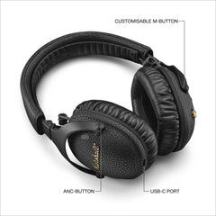 Marshall Monitor III Active Noise Canceling Over Ear Bluetooth Headphones