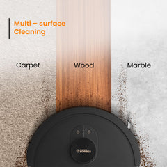 Eureka Forbes SmartClean Home Mapping Turbo, 7000Pa HyperSuction Robotic Vacuum Cleaner | LiDAR 3.0 & Quick Home Mapping | Wet Mopping | 3-Hour Run Time | Smart App Control | Voice Control