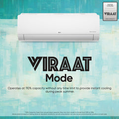LG 1 Ton 4 Star DUAL Inverter Split AC (Copper, AI Convertible 6-in-1 Cooling, 4 Way Swing, HD Filter with Anti-Virus Protection, Faster Cooling & Energy Saving, TS-Q13JNYE, White)