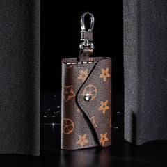 SYGA Car Key Bag Creative Style Car Zipper Fashion Protective Case for Men and Women(VVSTAR-Brown-Style-2)