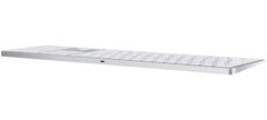 Apple Magic Keyboard with Numeric Keypad: Bluetooth, Rechargeable. Works with Mac, iPad or iPhone; US English, Silver