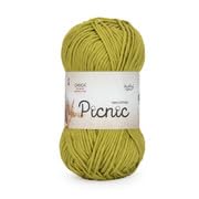 Ganga Acrowools Picnic is 100% Cotton and Crochet Yarn. Pack of 3 Balls - 50Gm Each Shade No - PIC015, Sterling Red