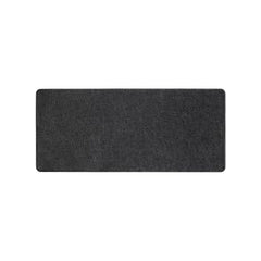 DailyObjects Combo Super Smooth Vegan Leather Reversible, Anti Slip, Water Resistent Felt Turf 2.0 Desk Mat | Vegan Leather Black Desk Tray Organiser - Set of 2