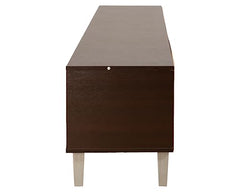 DeckUp Soneva Engineered Wood TV Unit (Wotan Oak & White, Matte Finish)