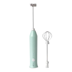 Salt AeroWhisk Classic Rechargeable Milk Frother | 3 Speed Modes | Egg Beater and Milk Frother Attachment | Powerful Motor with Long Lasting Battery, Green