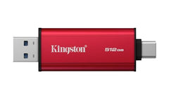 Kingston 512GB Dual USB-A/C Portable SSD | Up to 1050MB/s | USB 3.2 Gen 2 | SPSD/512GB