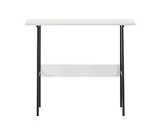 DeckUp Eden Home Engineered Wood Study Table and Office Desk (White, Matte Finish)