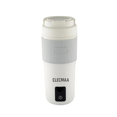 Elecmaa 2 in 1 Car Electric Kettle & Bottle 400ml, Pink | For office, car, home and travel, Ideal for Homes (220v) & Car, office 12-24V DC, 4 Temp & Digital Touch Ctrl