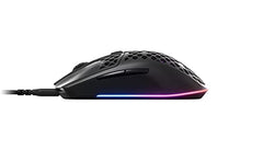 SteelSeries Aerox 3 Wireless Gen 2 - Ultralight 68g Gaming Mouse, 4K Polling, 26K DPI Optical Sensor, 200 Hours Battery Life, IP54, 80 Million Clicks, RGB, Pure PTFE Gliding Feet, Shadow