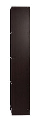 DeckUp Meritus-L 3-Shelf Engineered Wood Book Shelf and Display Unit (Walnut, Matte Finish)