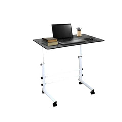 YAJNAS Adjustable Lap Desk with Aluminum Frame, Powder Coated Finish, White, for Study, Work, or Presentations