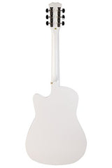 Juârez Acoustic Guitar Kit, JRZ38C/BK 38 Inch Cutaway, 038C with Bag, Strings, Pick and Strap, Black