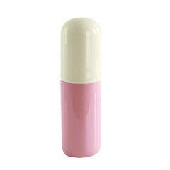 SYGA 1 Piece Capsule Shape Travel Toothbrush Toothpaste Case Holder Portable Toothbrush Storage_Pink