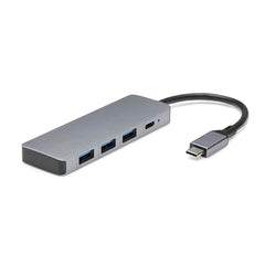 Amazon Basics Pro Series 6-in-1 USB HUB, USB-C PD 3, HDMI (4k@60Hz), USB 3.0-5 GBPS Data Transfer Speed, Aux 3.5, Docking Station with Instant Screen- On/Off and One-Click Mute Button (Turquoise)