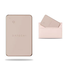 Satechi FindAll Wallet Card, Find My Compatible Tracker, Desert Rose