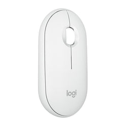 Logitech Pebble Mouse 2 M350s Slim Bluetooth Wireless Mouse, Portable, Lightweight, Customisable Button, 4000 DPI, Quiet Clicks, Easy-Switch for Windows, macOS, iPadOS, Android - Tonal Graphite