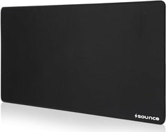 Sounce Mouse Pad Mercerized Surface Anti-fray Edges and Anti-Slip Rubber Base Gaming Mouse Pad a Laptop Desk Mat with Smooth Mouse Control Dimensions 900L x 400B x 2H mm (Black)