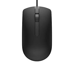 Dell MS116 Wired Mouse, 1000 DPI, Scrolling Wheel, 2 Buttons, 1 x USB, Optical LED Tracking, Plug and Play, Scrolling Wheel, Black