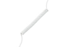 ASCENY Coiled & Double-Sleeved Mechanical Keyboard Cable, for Type-C Mechanical Keyboards (Pink)