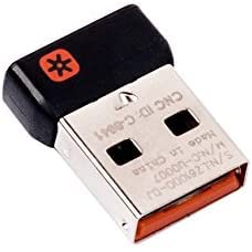 KEBAINA Unifying Receiver For Wireless Mouse And Keyboard Compatible For Any Logitech Product That Display The Unifying Logo (Orange Star, Connects Up To 6 Devices) 001